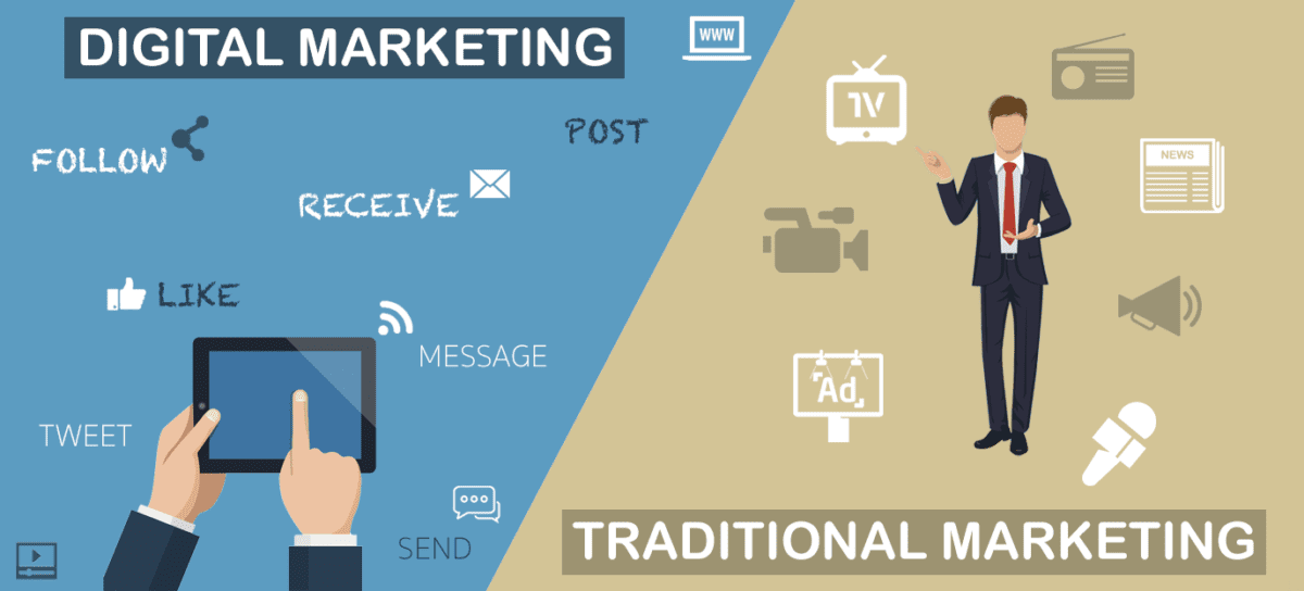 Pros and Cons of Traditional Marketing and Digital Marketing - T.E