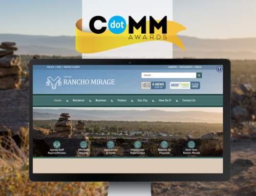 T.E. Digital Receives Honorable Mention dotCOMM Award for City of Rancho Mirage Website