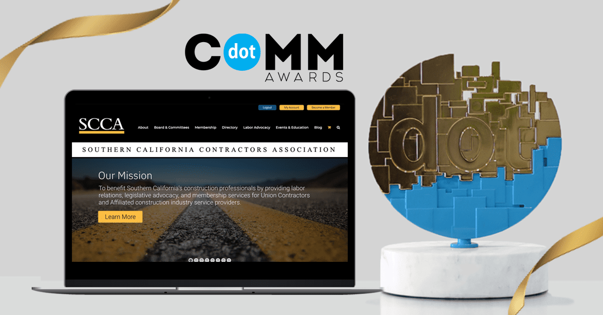 Te Digital Wins Gold Dotcomm Award For Scca Website